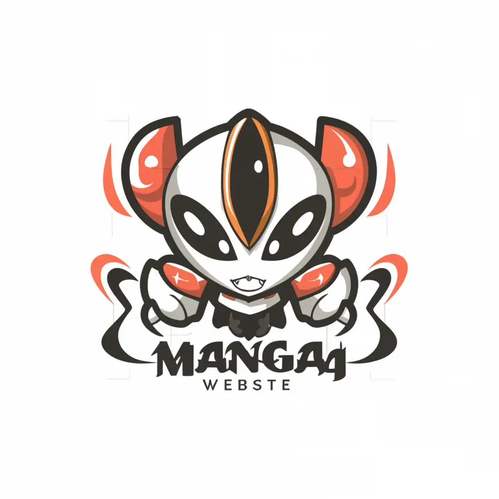 a logo design,with the text "manga website", main symbol:anime,complex,be used in Entertainment industry,clear background