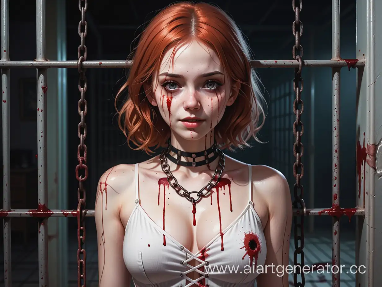Terrifying-Female-Maniac-with-Victim-in-Cage-for-Horror-Game-Concept-Art