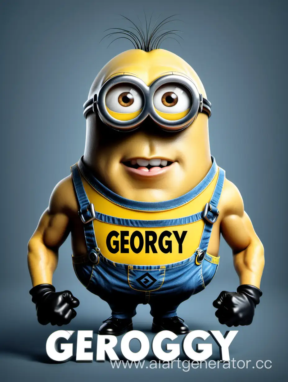 Muscular-Minion-Named-Georgy-Flexing-Strength
