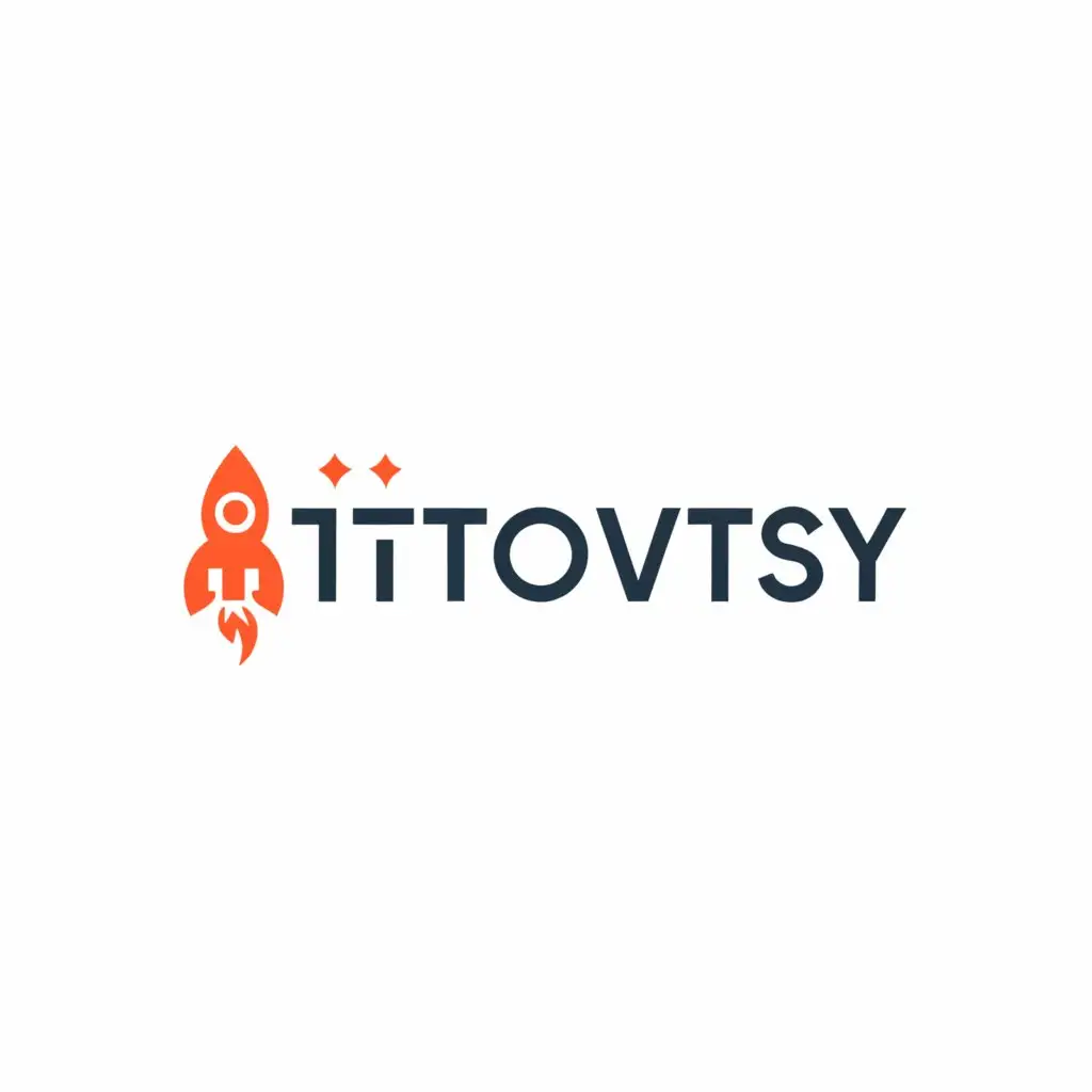 a logo design,with the text "Titovtsy", main symbol:Rocket,Moderate,clear background