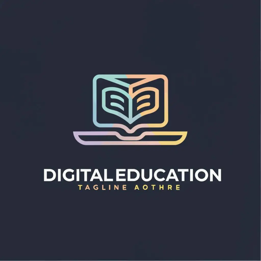 a logo design,with the text "Digital Education", main symbol:Digital education logo, for the educational center, be used in Education industry