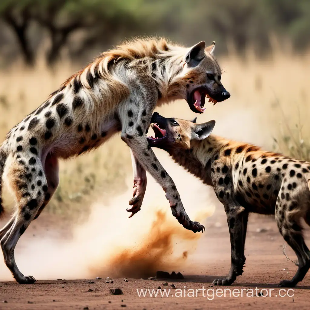 Courageous-Battle-Confrontation-with-Wild-Wolves-and-Hyena