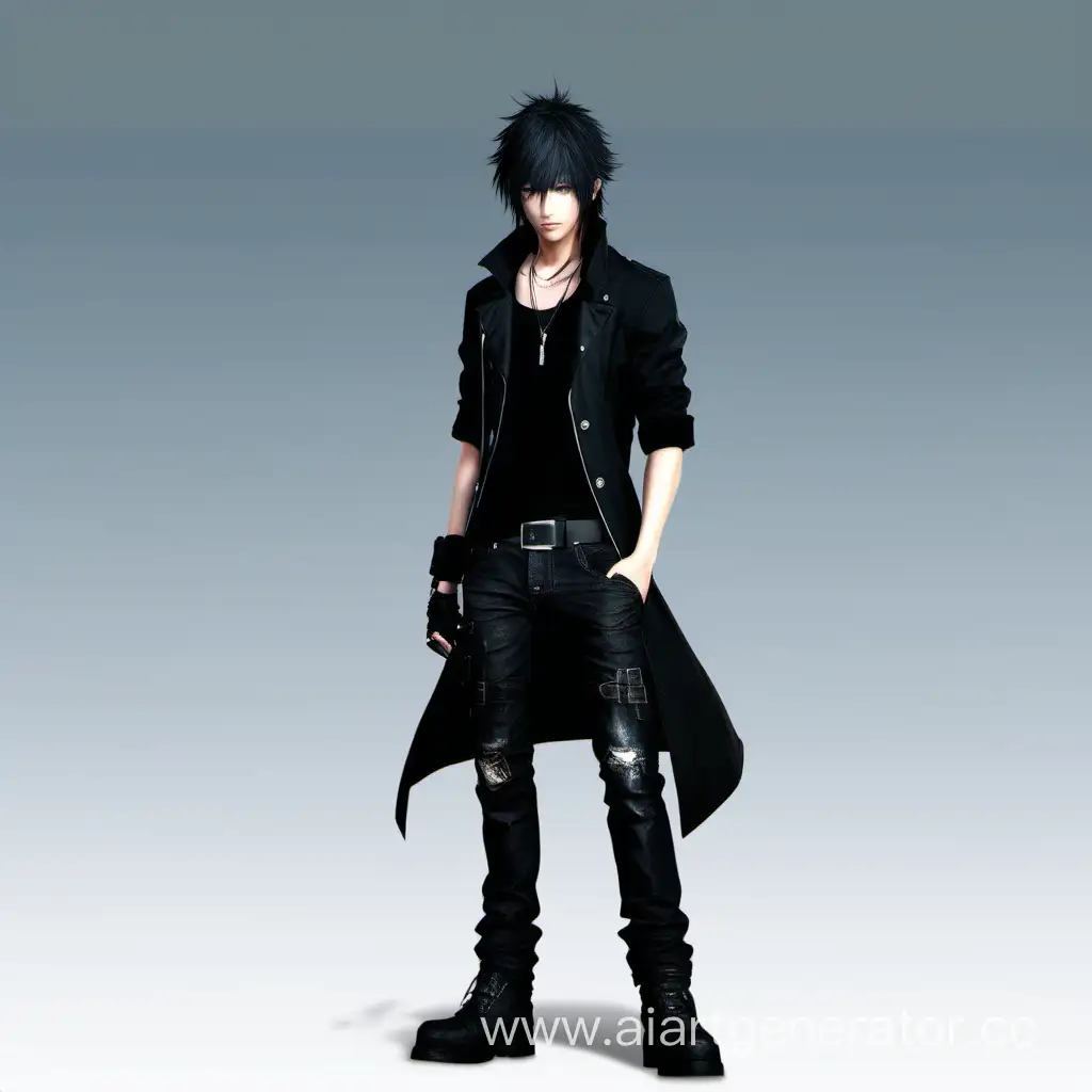 Adult-Noctis-Lucis-Caelum-in-Stylish-Black-Coat-and-Jeans