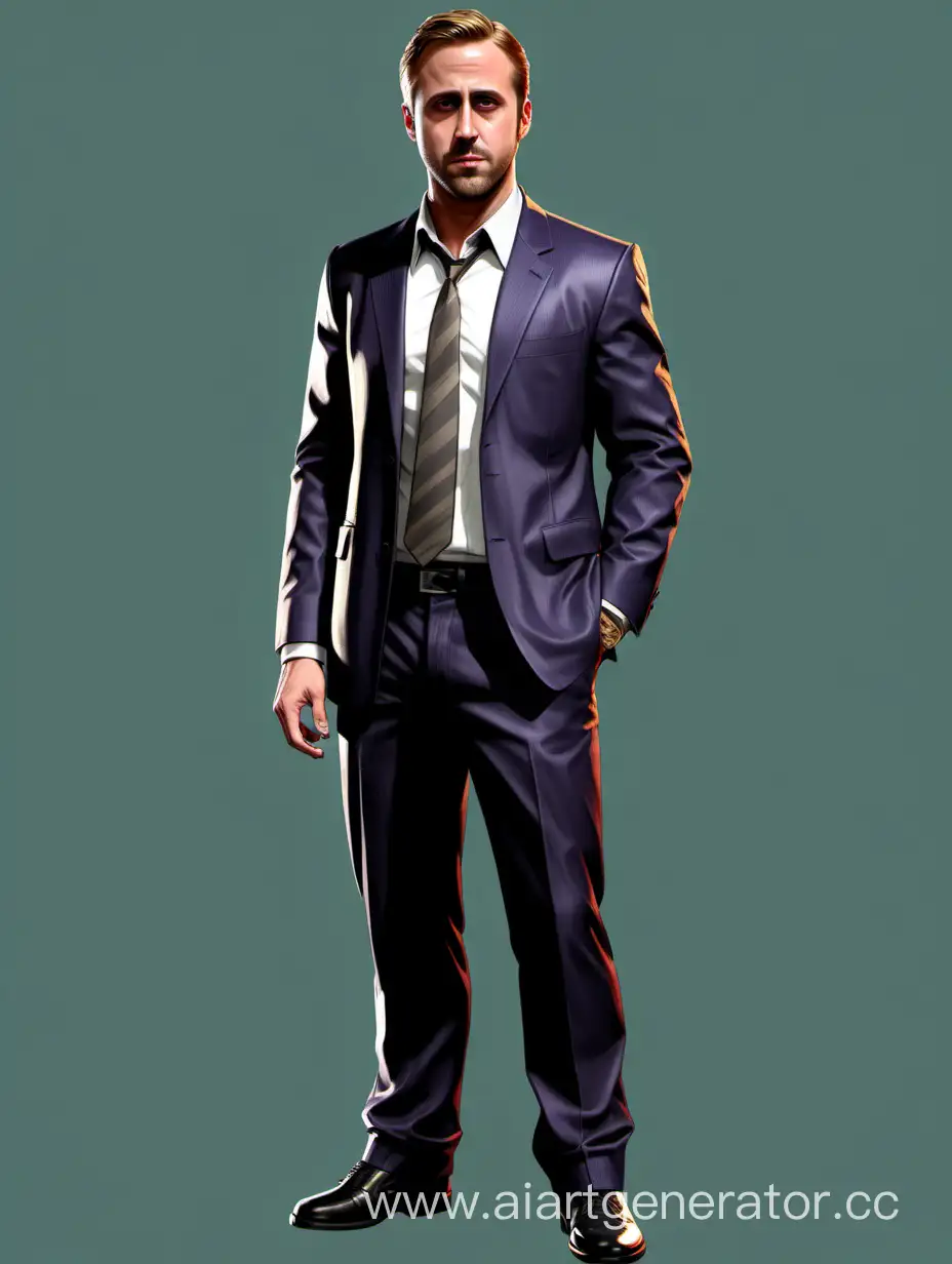 GTA-5-Style-Ryan-Gosling-Full-Height-Character-Illustration