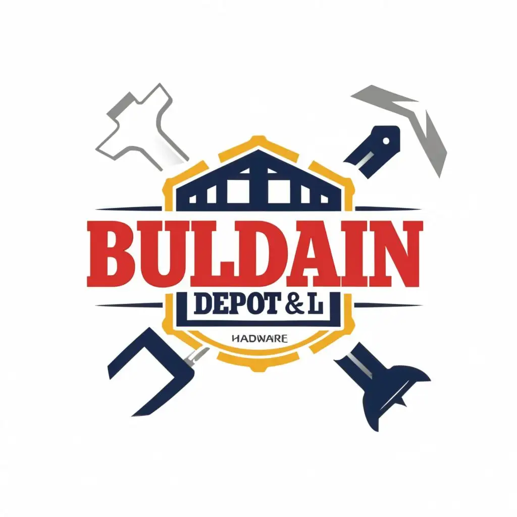 logo, builder, with the text "Bargain Depot & Hardware", typography, be used in Construction industry