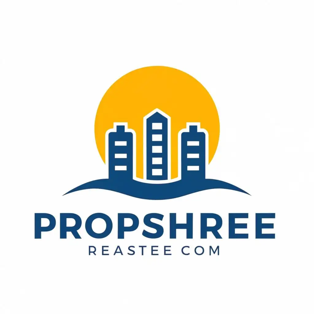 LOGO-Design-For-Propshreecom-Minimalist-3D-Architecture-in-Blue-Yellow-and-Green