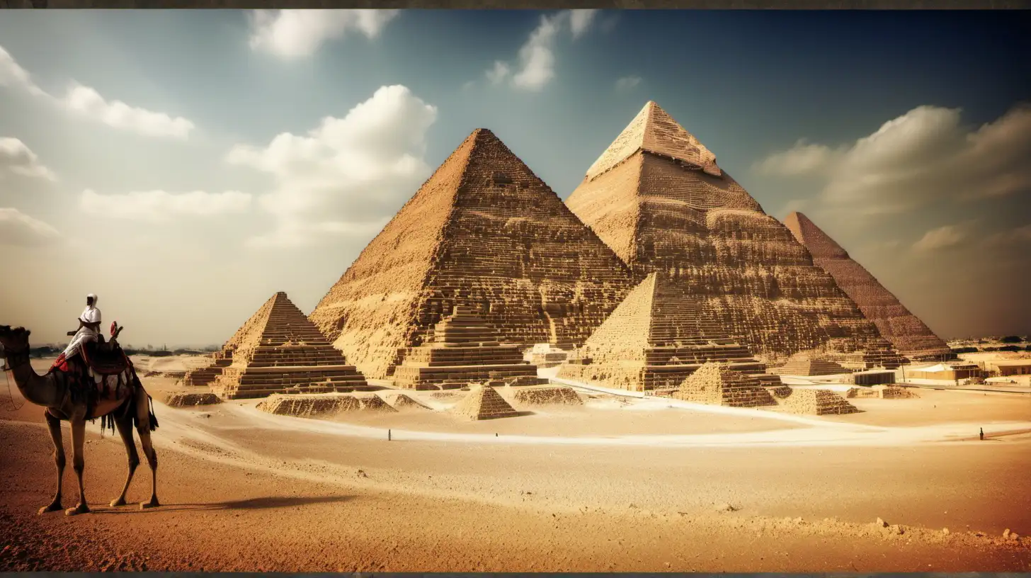 Stunning HDR Photography of Egypts Pyramids with Enhanced Architectural Details