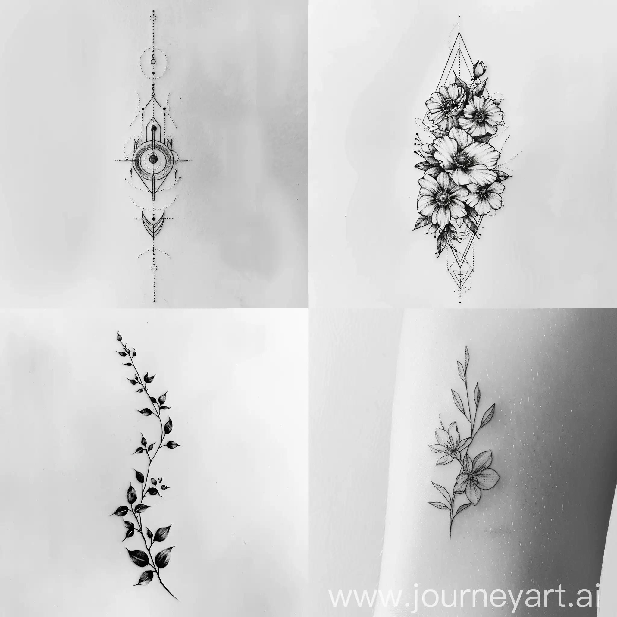Minimalist-Tattoo-Design-on-White-Background