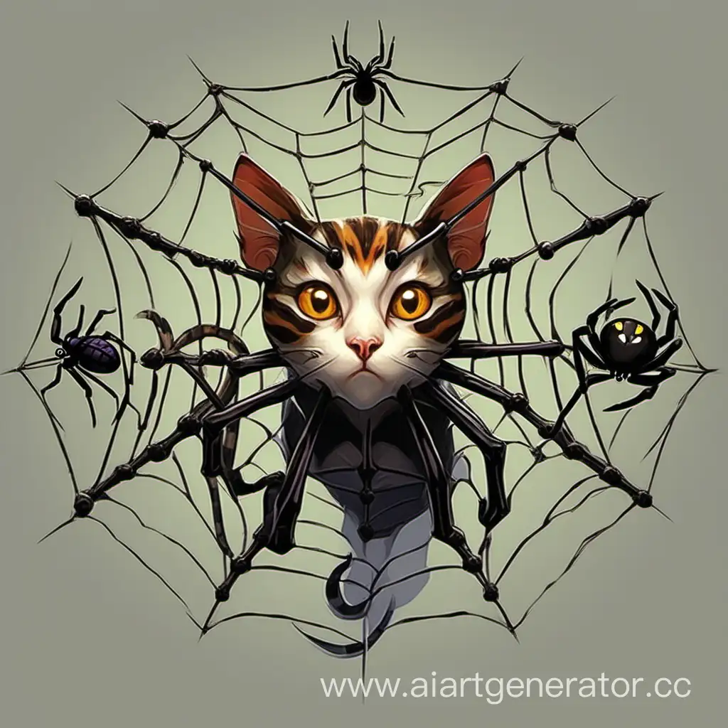 Intriguing-Hybrid-Creature-CatSpider-Fusion