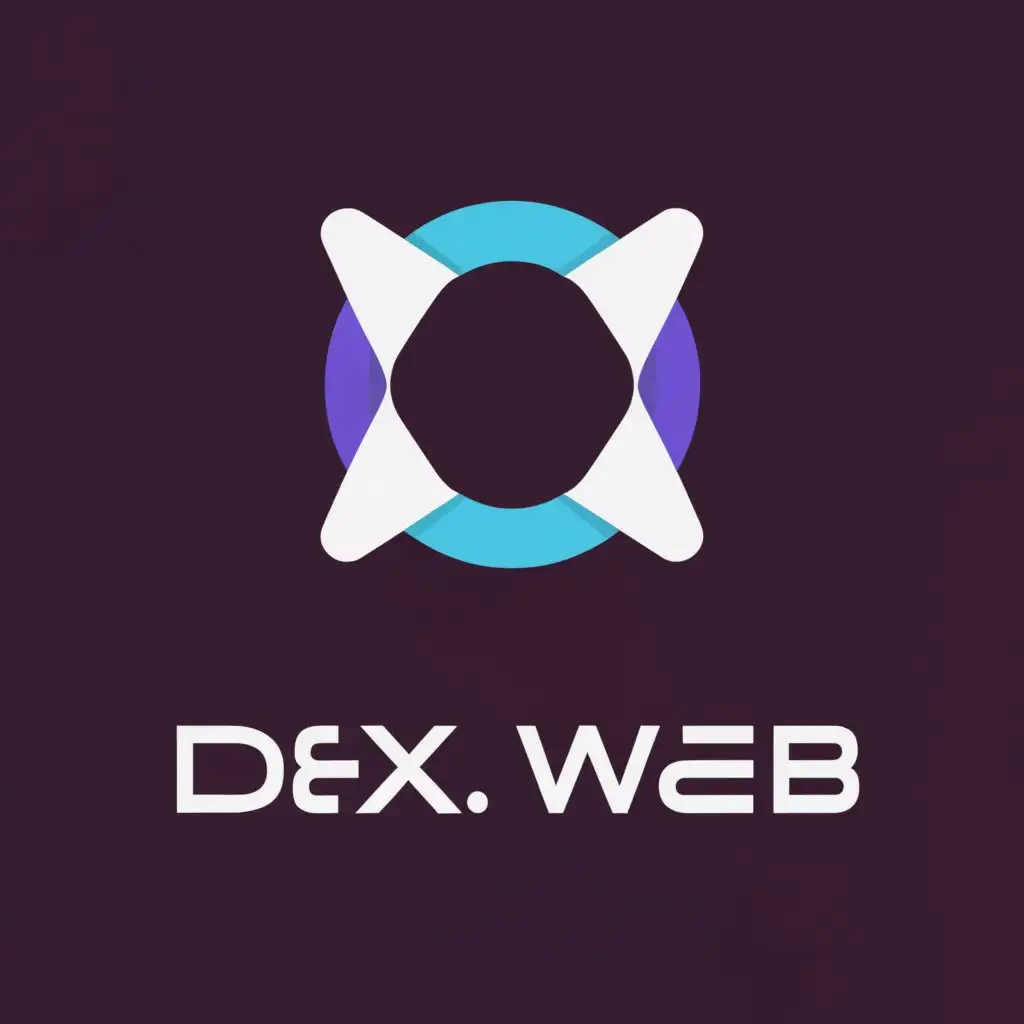 a logo design,with the text "Dex. web", main symbol:contains programming symbol,Minimalistic,be used in Technology industry,clear background