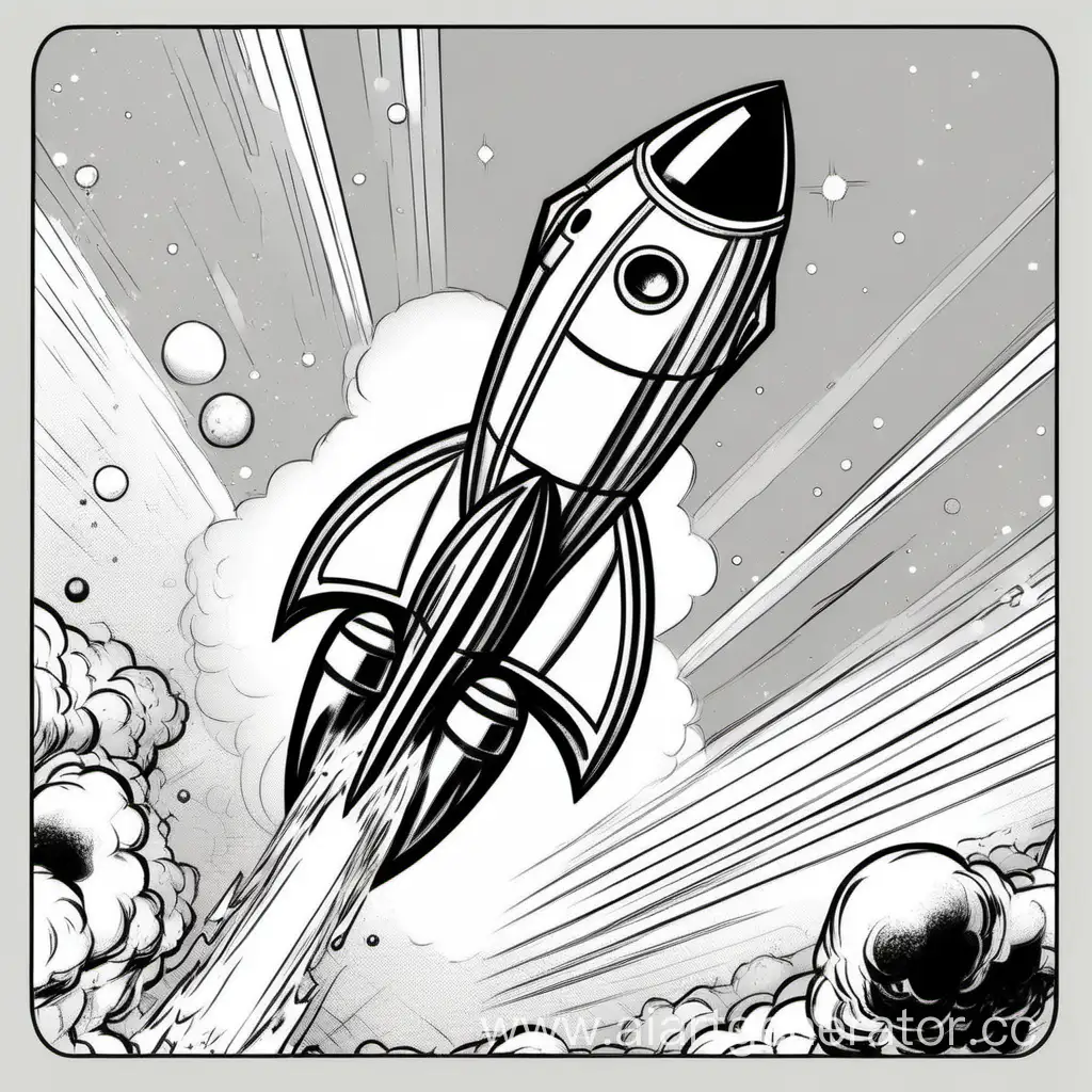 Colorful-Rocket-Drawing-in-Comic-Book-Style