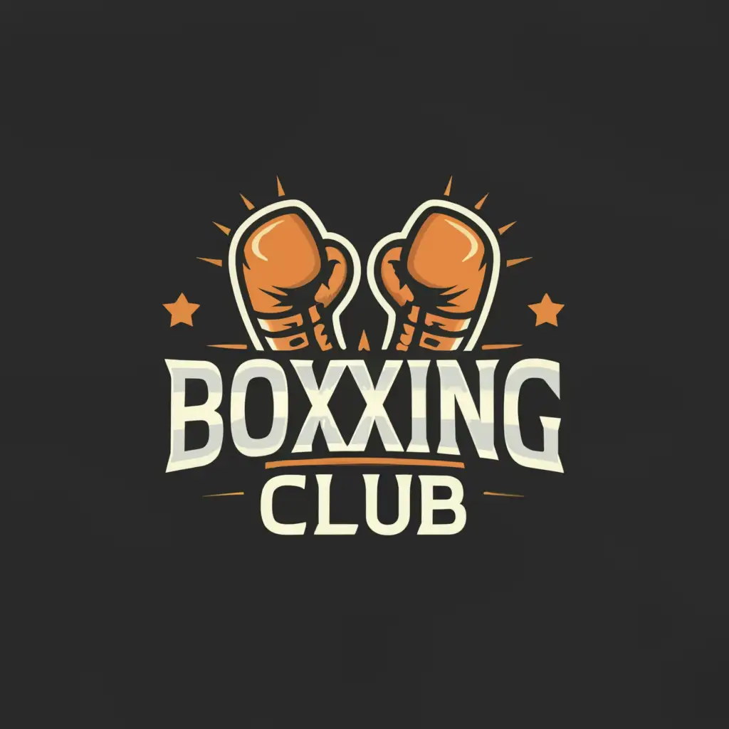 a logo design,with the text "boxing club", main symbol:boxing,Moderate,clear background