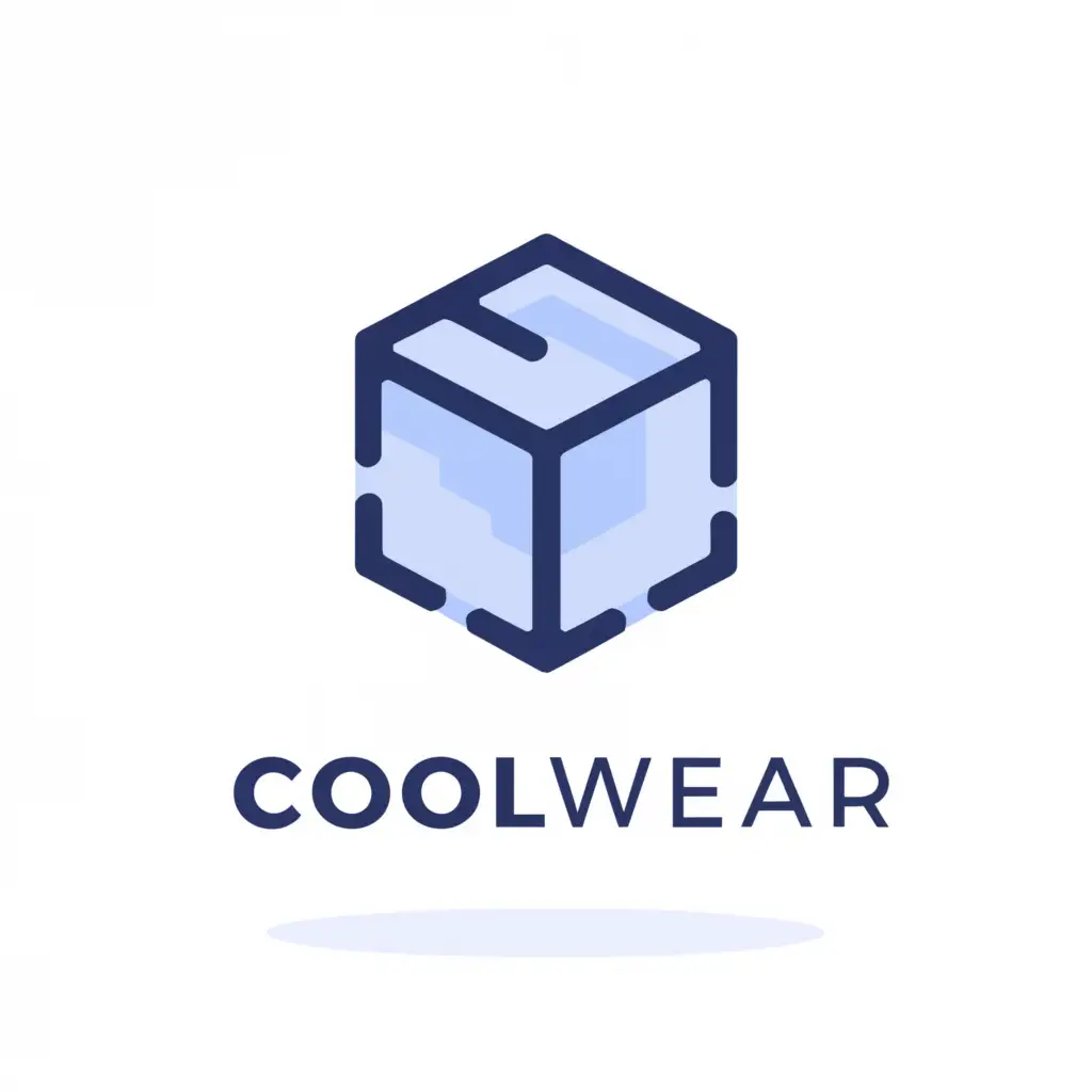 a logo design,with the text "Coolwear", main symbol:Ice,Minimalistic,be used in Sports Fitness industry,clear background