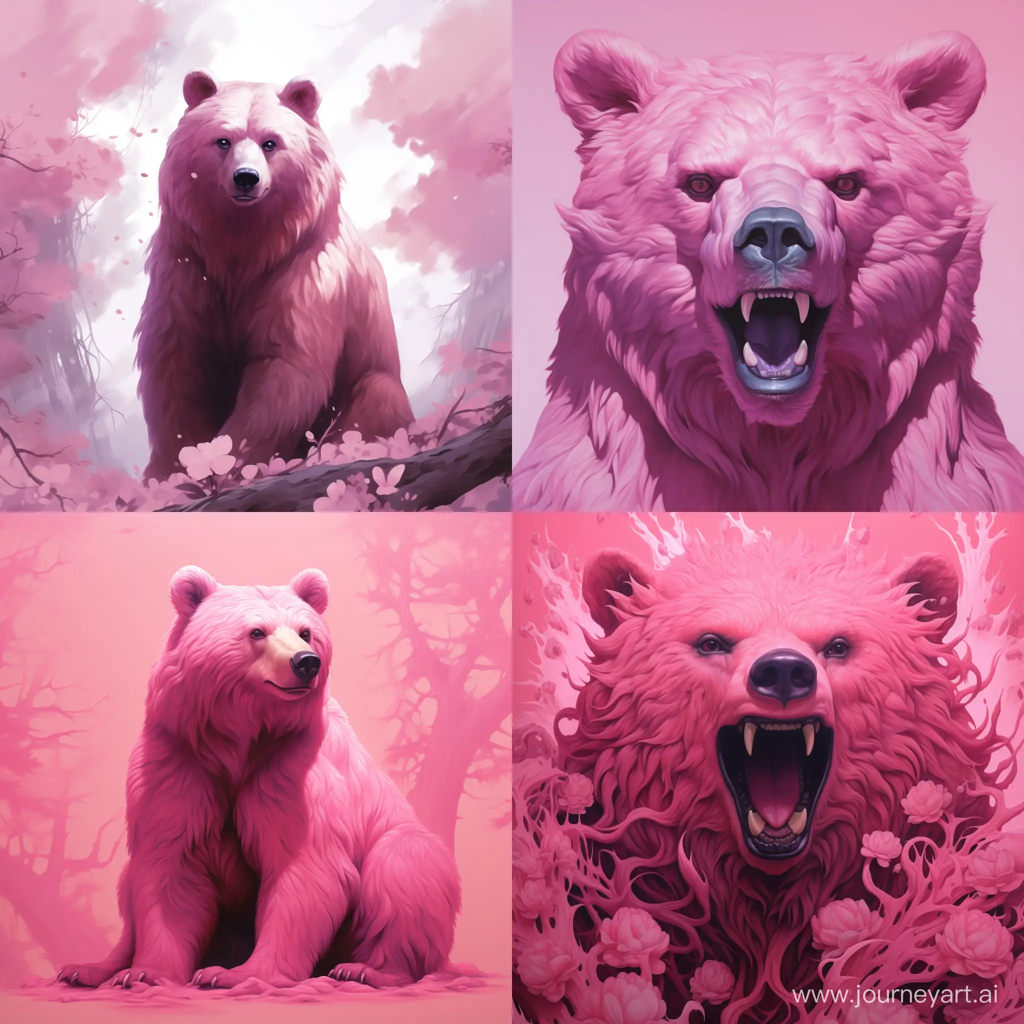Adorable-Pink-Bear-Staring-in-Serenity