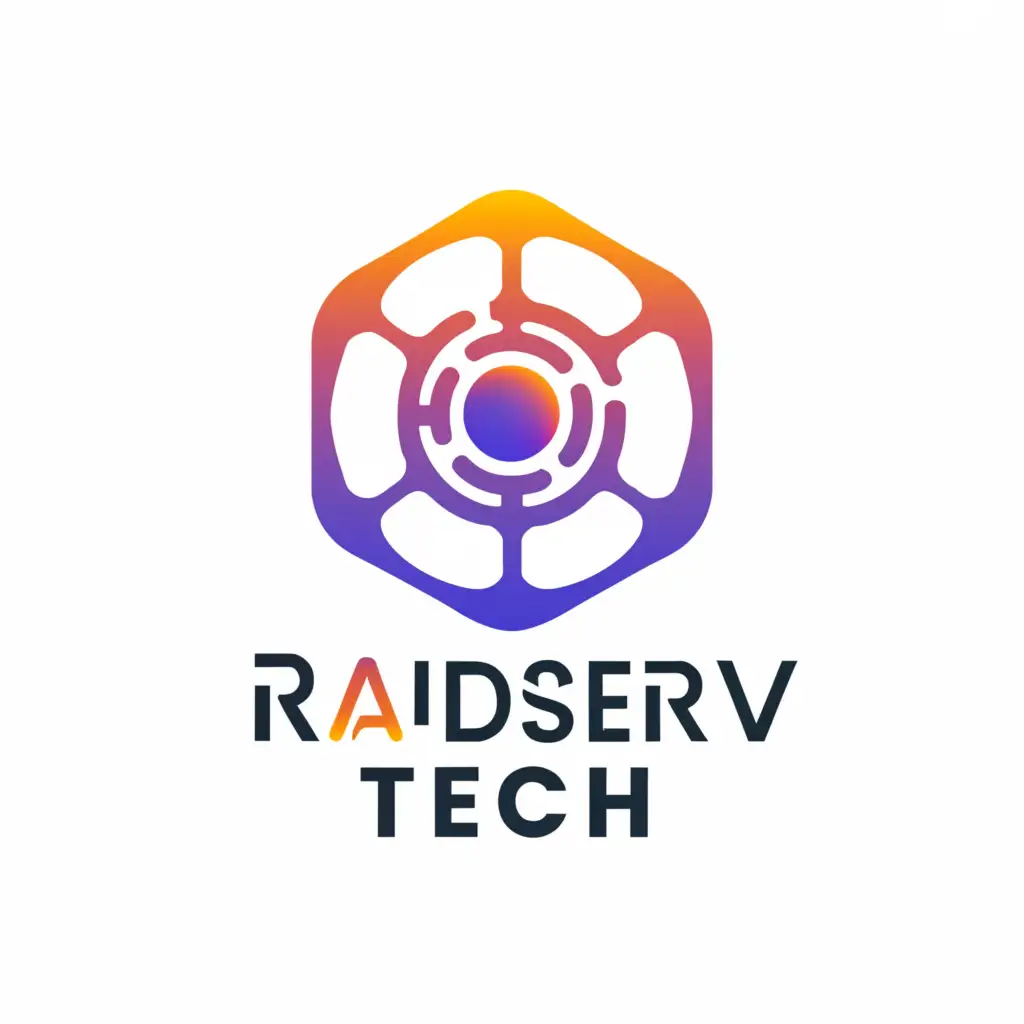 a logo design,with the text "RadServ Tech", main symbol:radiation,Moderate,clear background