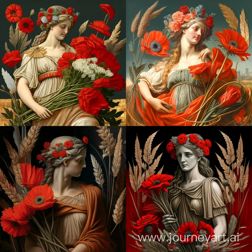 Ancient-Greece-Goddess-Demeter-Holding-Poppies-and-Wheat