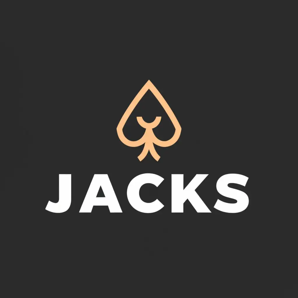 a logo design,with the text "Jacks", main symbol:Poker Card,Moderate,clear background