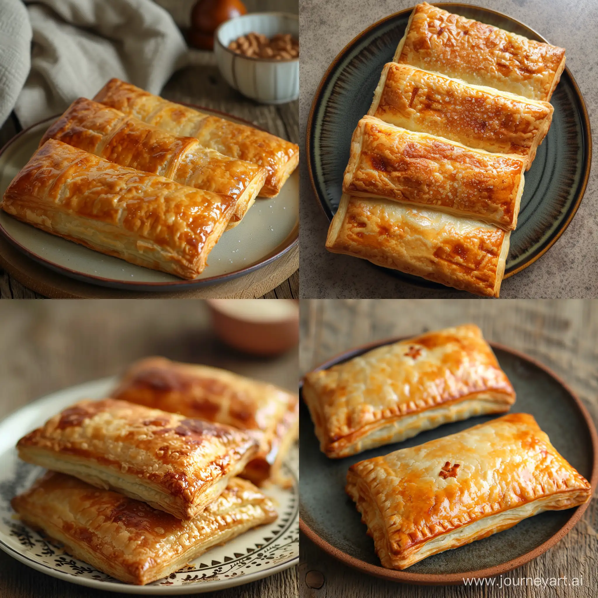Delicious-Puff-Pastry-Rectangles-on-Plate