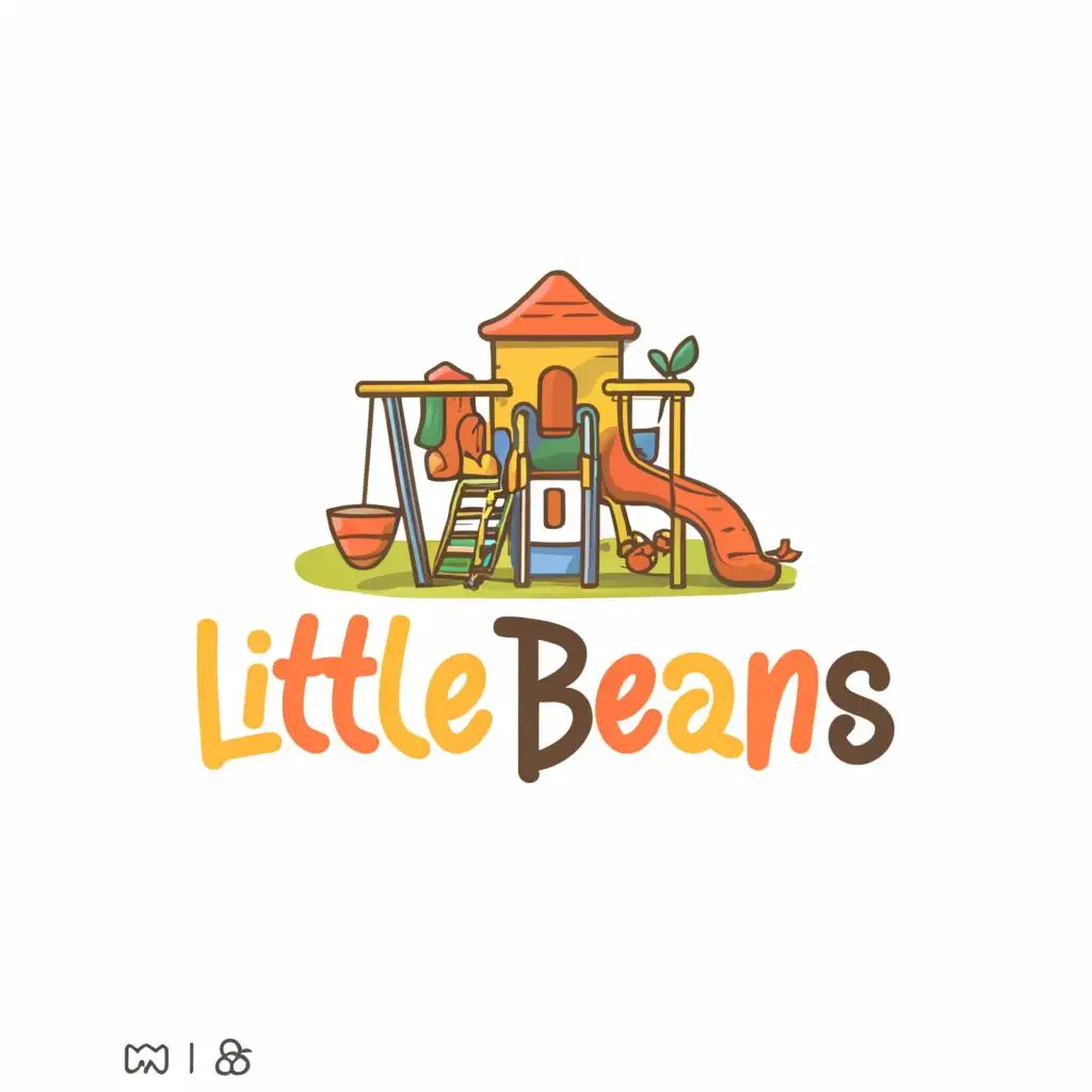 a logo design, with the text 'Little Beans
Where every event is a playdate', main symbol: Play centre, Moderate, be used in Events industry, clear background