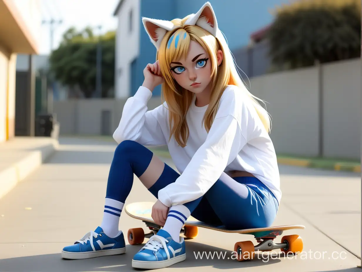 Stylish-Teen-with-Cat-Ears-and-Skateboard-in-Trendy-Outfit