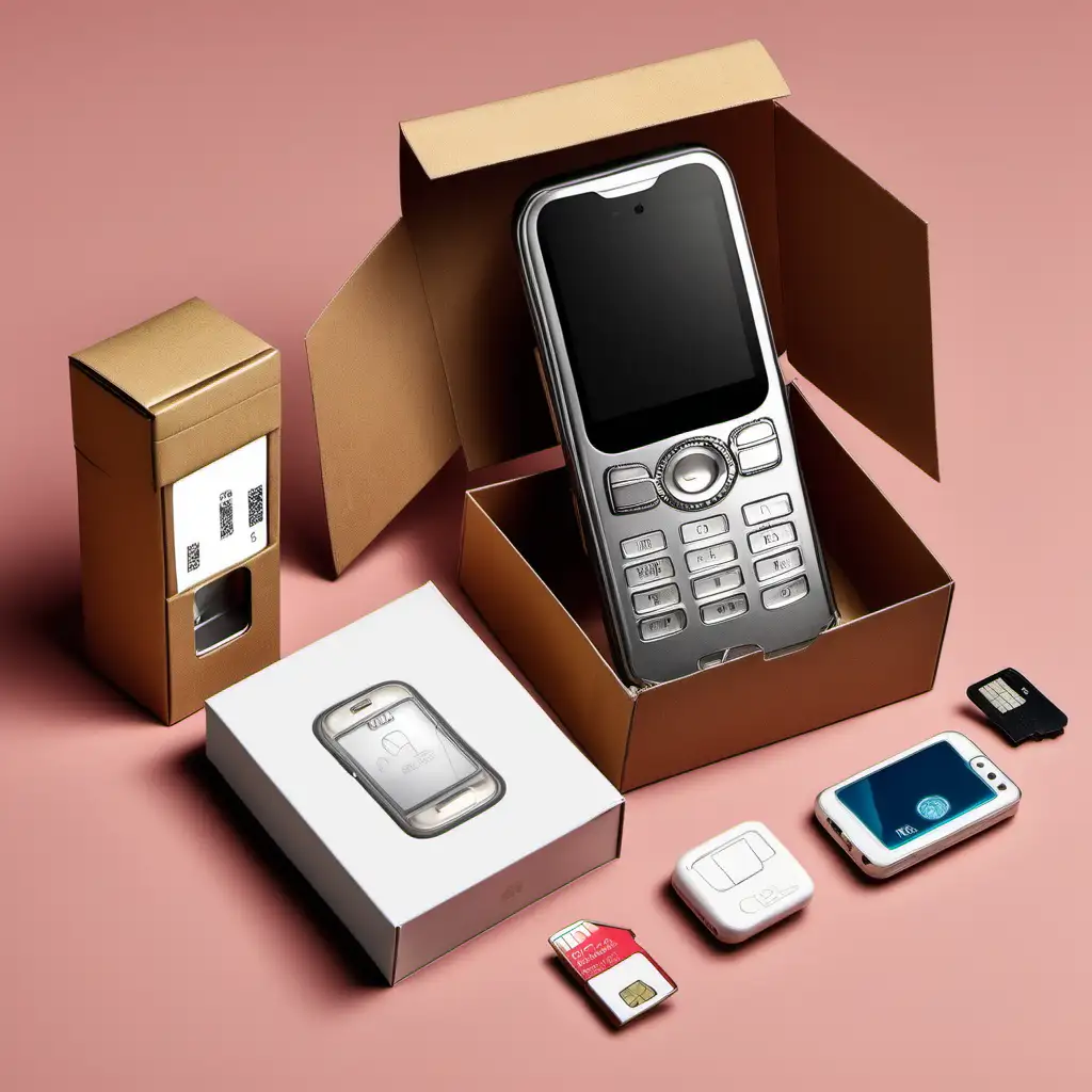 Modern and Vintage Communication Devices in a Box