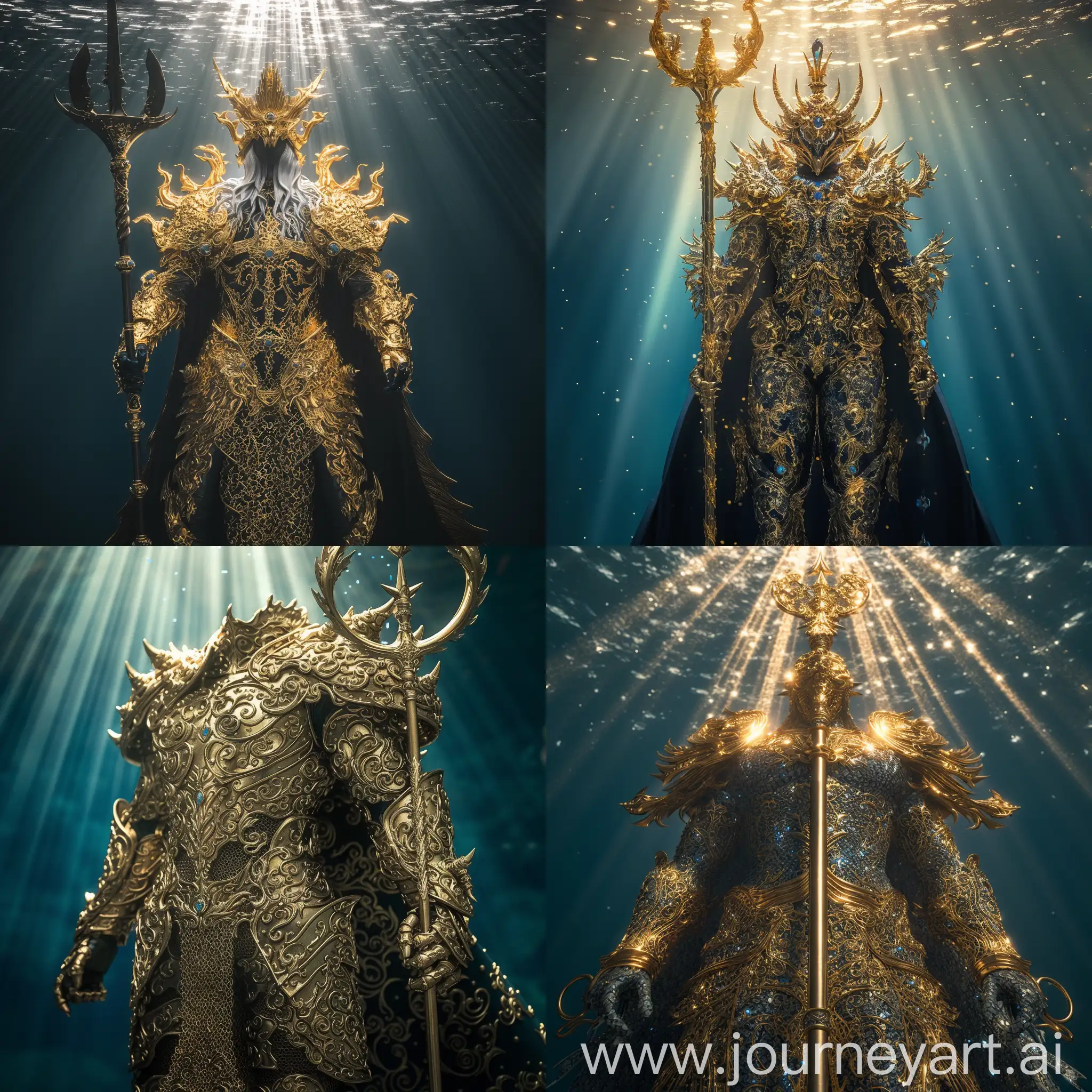 Poseidon-and-Gold-Dragon-Armor-Facing-Leviathan-in-Ethereal-Underwater-Realm