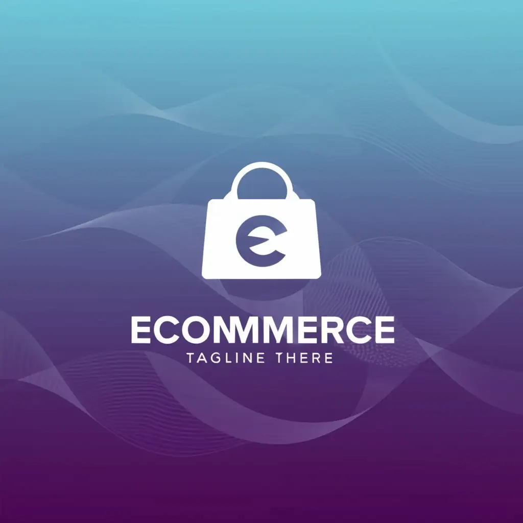 LOGO-Design-for-Ecommerce-Bold-Text-with-Simplified-Ecommerce-Symbol-on-Clear-Background