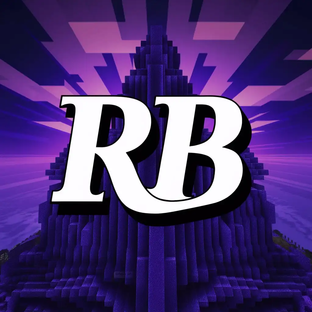 Minecraft-Server-Avatar-RB-Text-in-End-Violet-and-White-Colors