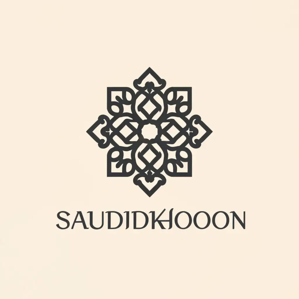 a logo design,with the text "Saudidkhoon", main symbol:logo named Saudidkhoon for brand Arab perfume,Moderate,clear background
