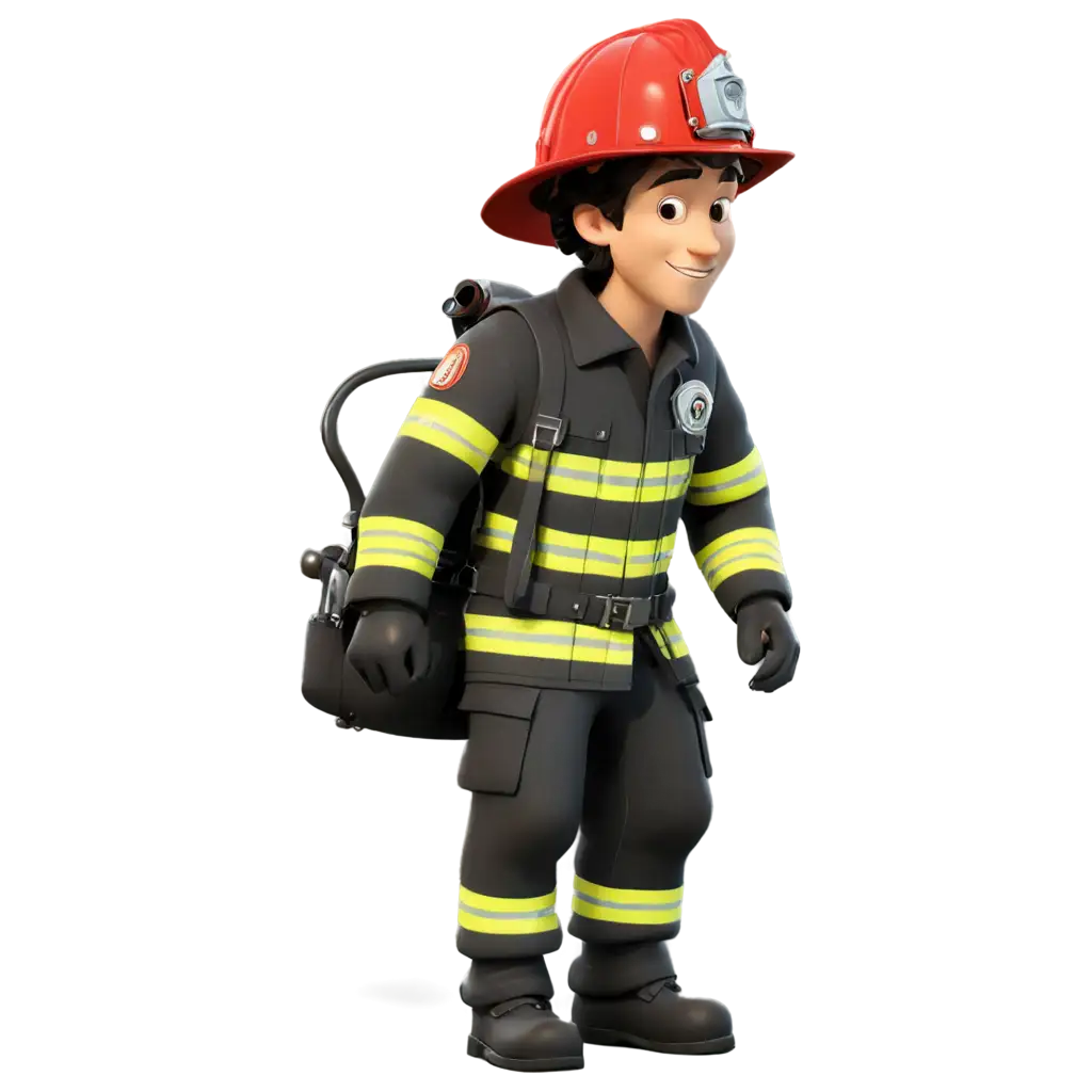 CARTOON Firefighter 