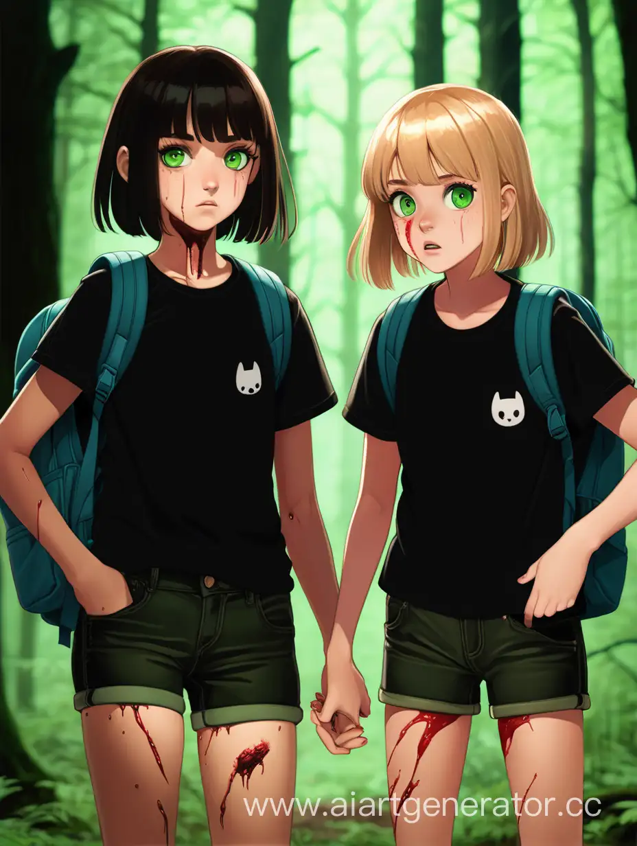 Adventurous-Girls-Brave-Dark-Forest-with-Mysterious-Wounds