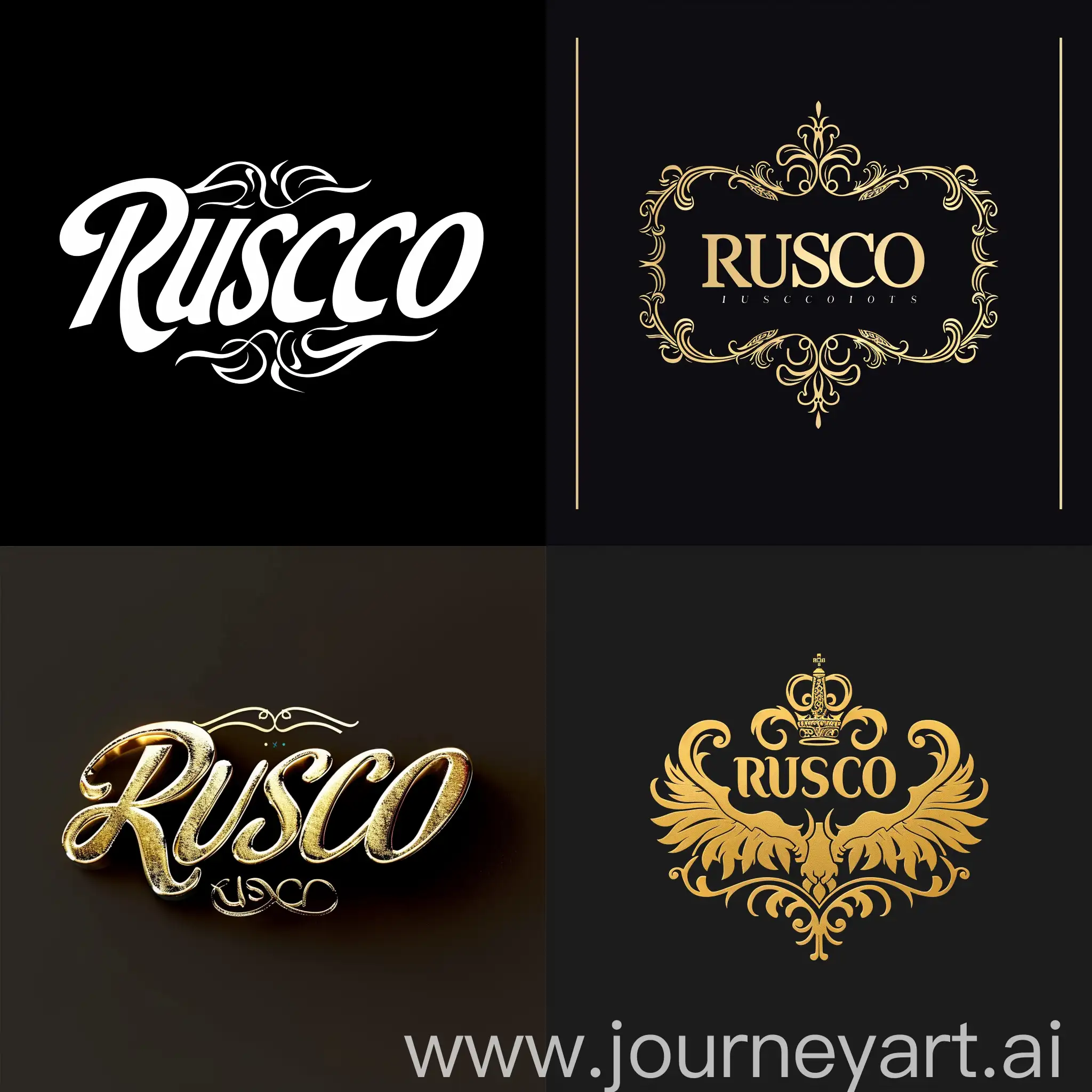Сделай мне логотип с именем Rusco