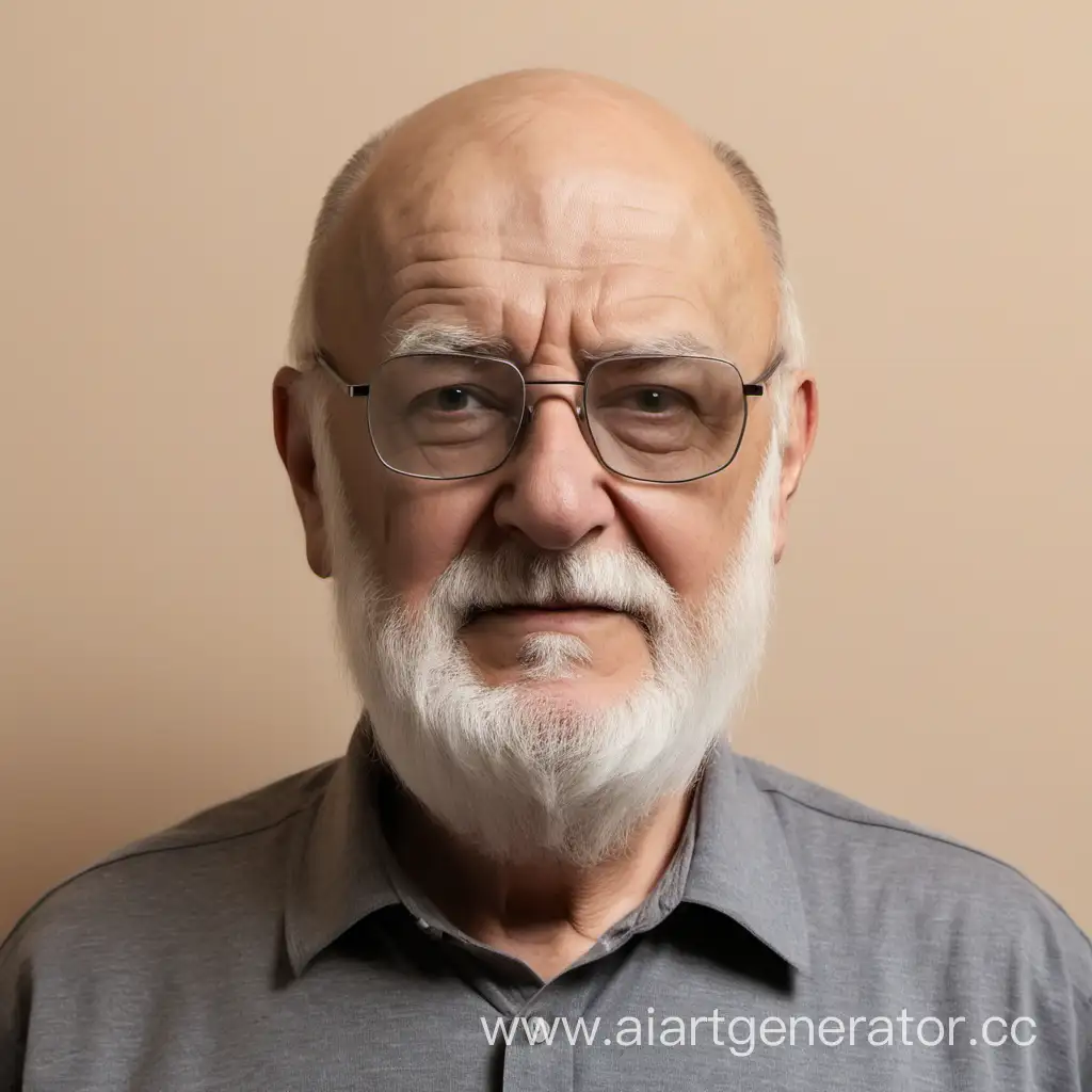 Elderly-Man-Portrait-Grandfather-with-Distinctive-Features-Against-Beige-Wall
