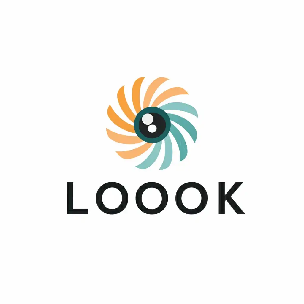 a logo design,with the text "LOOK", main symbol:LOOK,Moderate,clear background