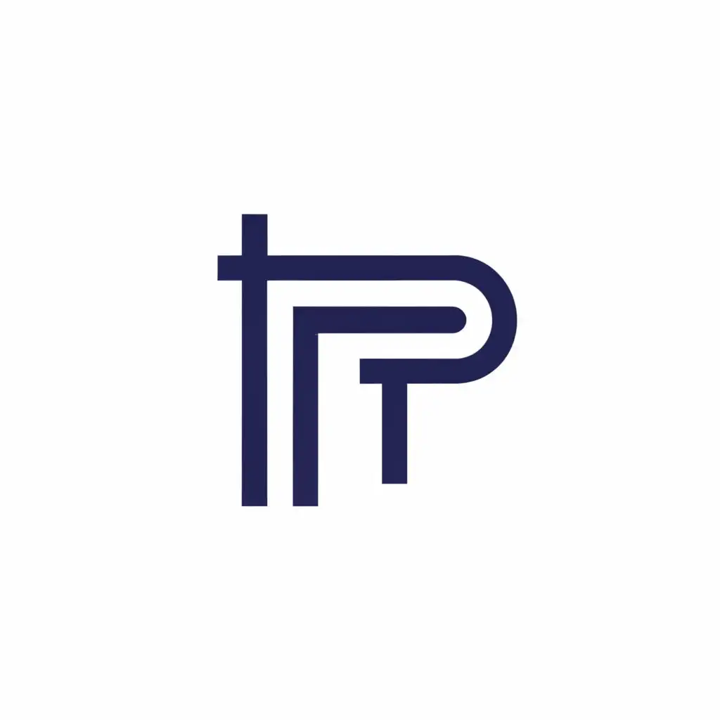 a logo design,with the text "T P", main symbol:T P,Minimalistic,be used in Education industry,clear background