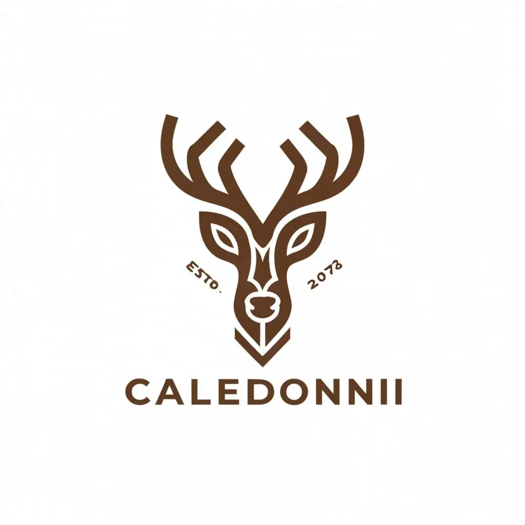 a logo design,with the text "Caledonii", main symbol:Deer,Moderate,clear background