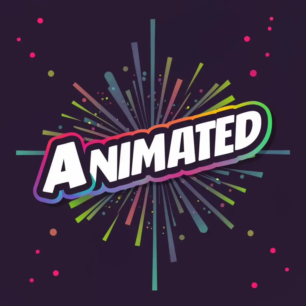 a logo design,with the text "Animated", main symbol:We can create thumbnails for all Social media accounts,complex,be used in Entertainment industry,clear background