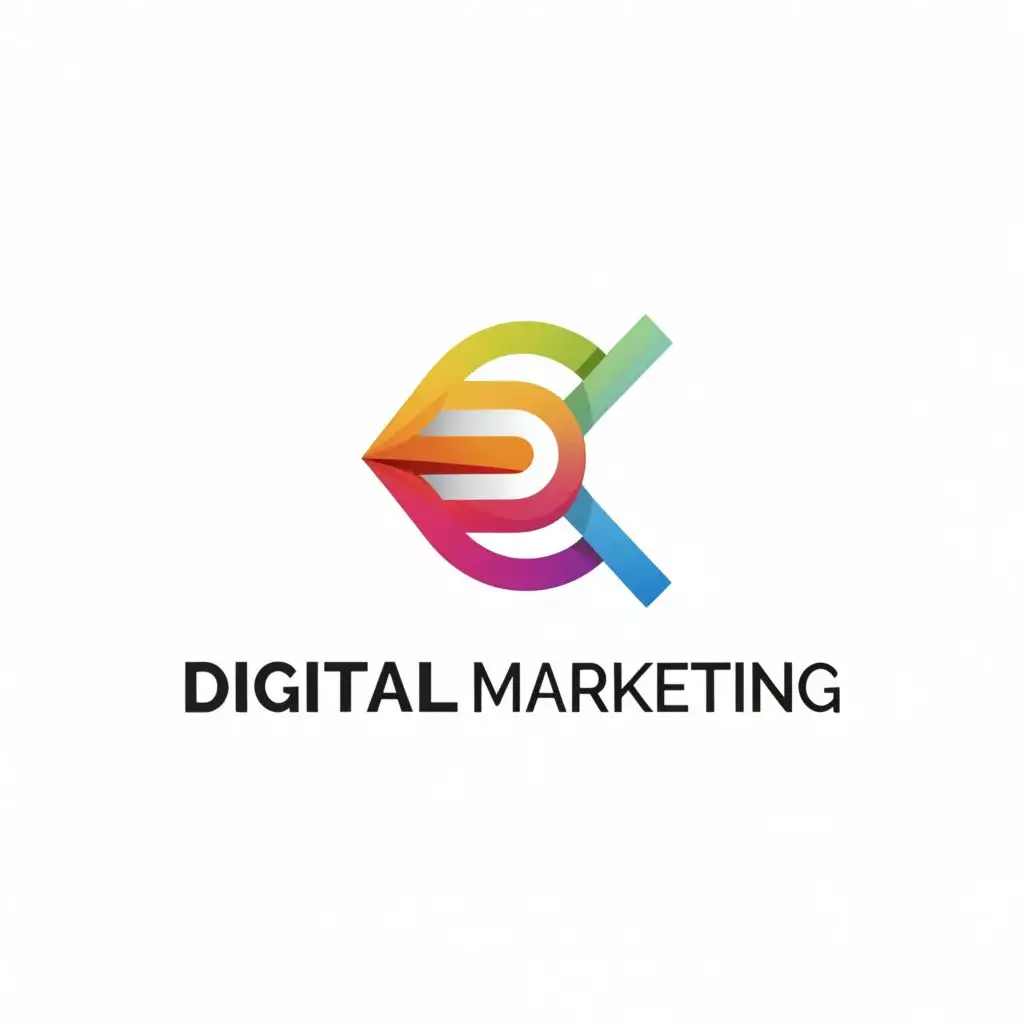 a logo design,with the text "Digital marketing", main symbol:Sourcing, Marketing, Facebook ads, Instagram ads, Social Media marketing,,Moderate,be used in Education industry,clear background