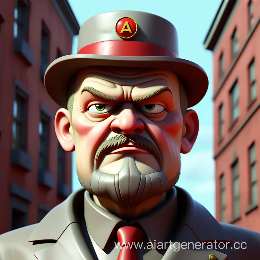 Vladimir Lenin in 3D Pixar Style