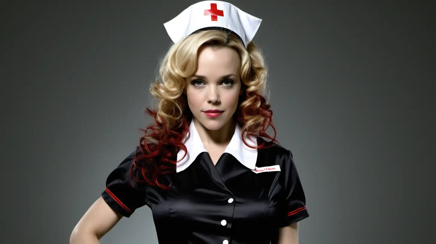 litle girls in long crystal satin retro nurse black costume and milf mothers long blonde and red hair,black hair rachel macadams full size 