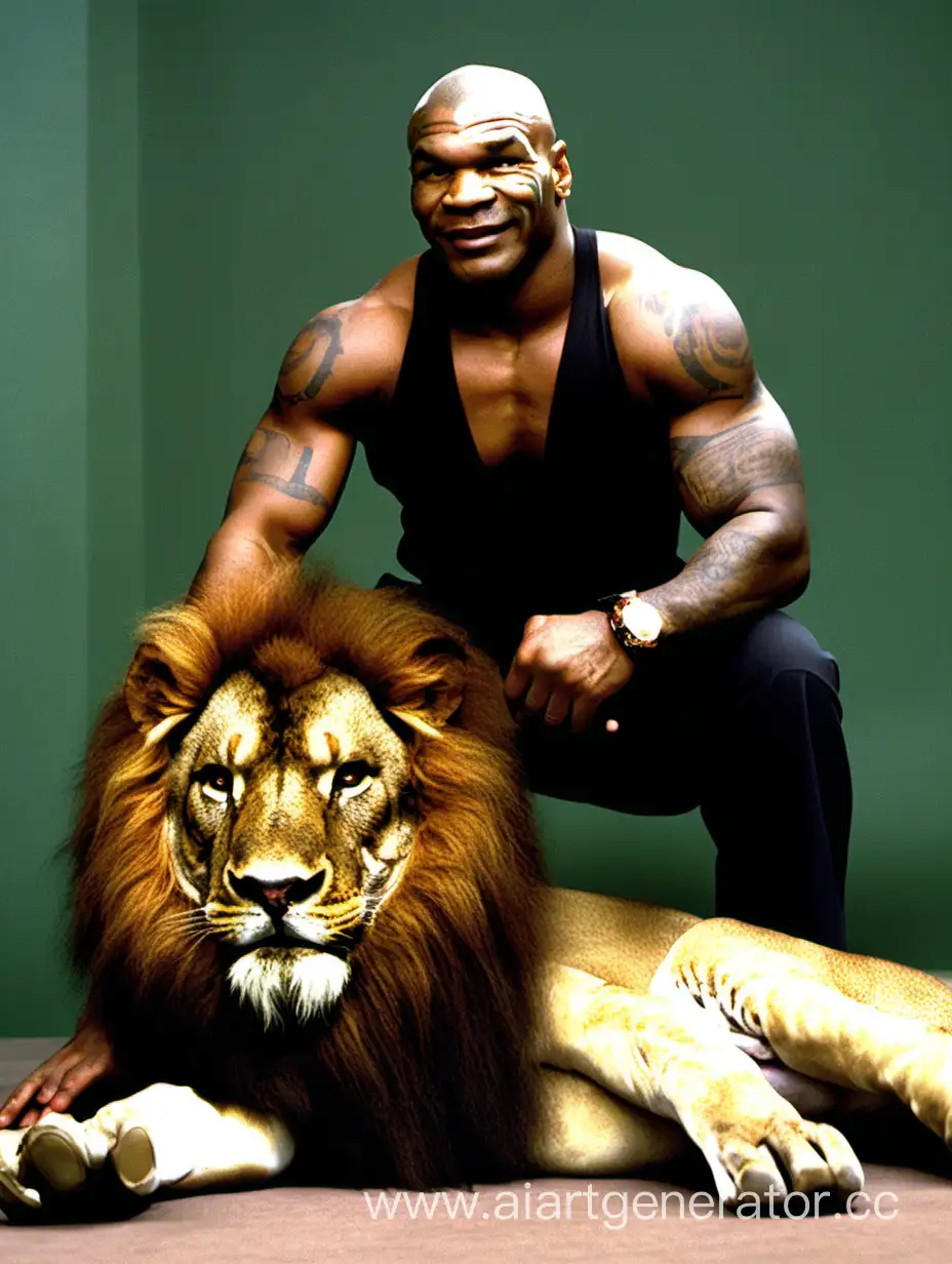 Mike Tyson with In the Body of the Lion