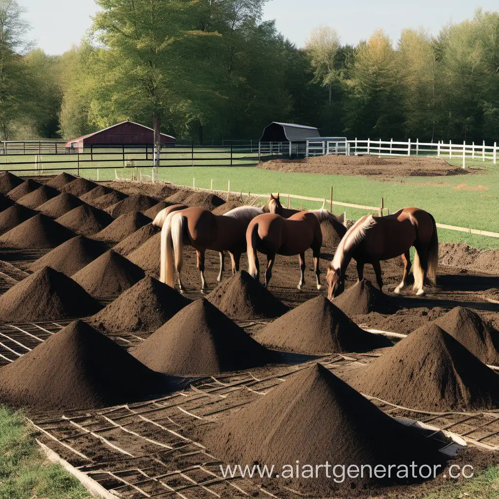 Rural-Horse-Manure-Farming-Horses-in-the-Fields