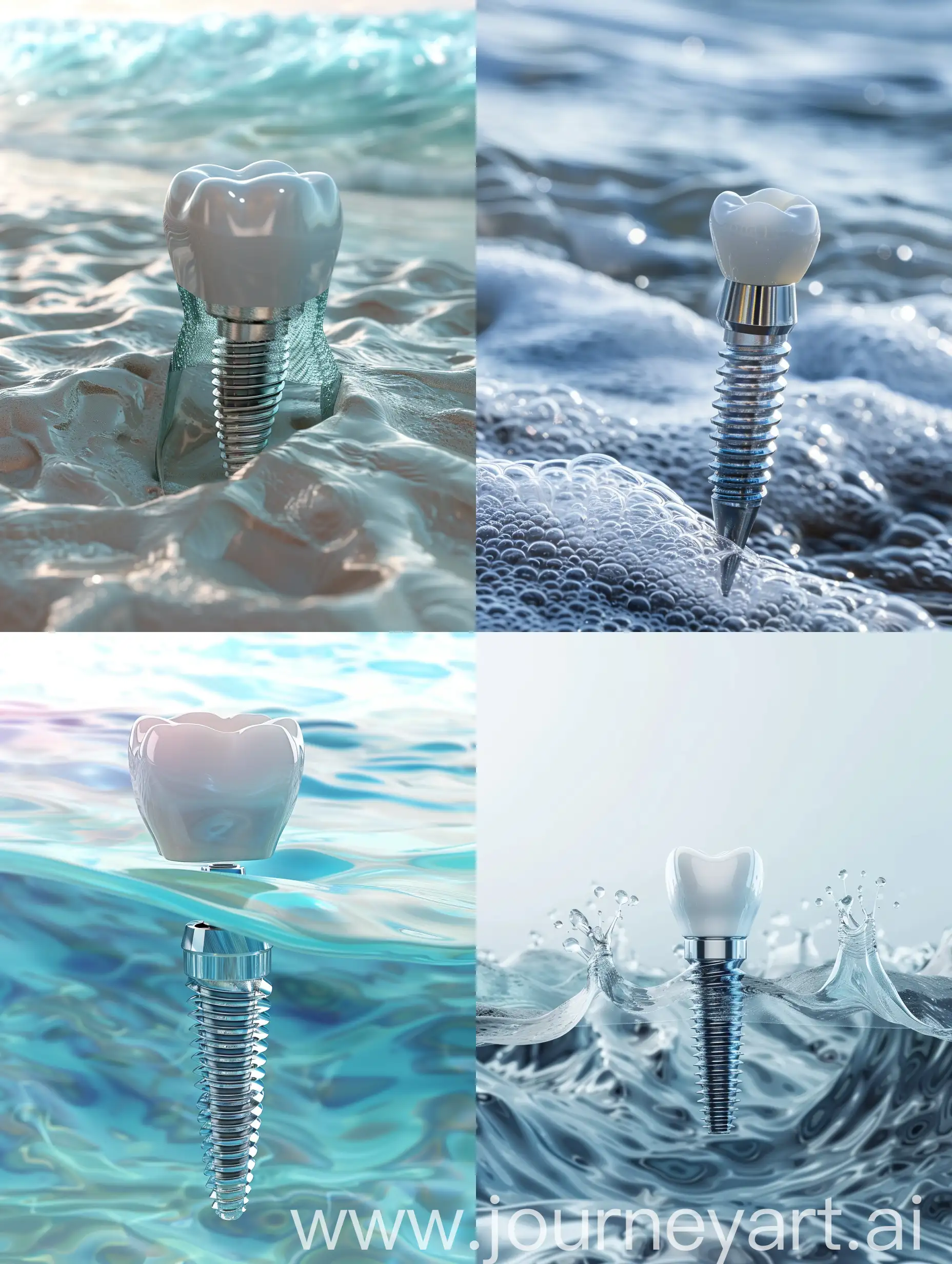 Stunning-Dental-Implant-amidst-Serene-Sea-Wave-Colors