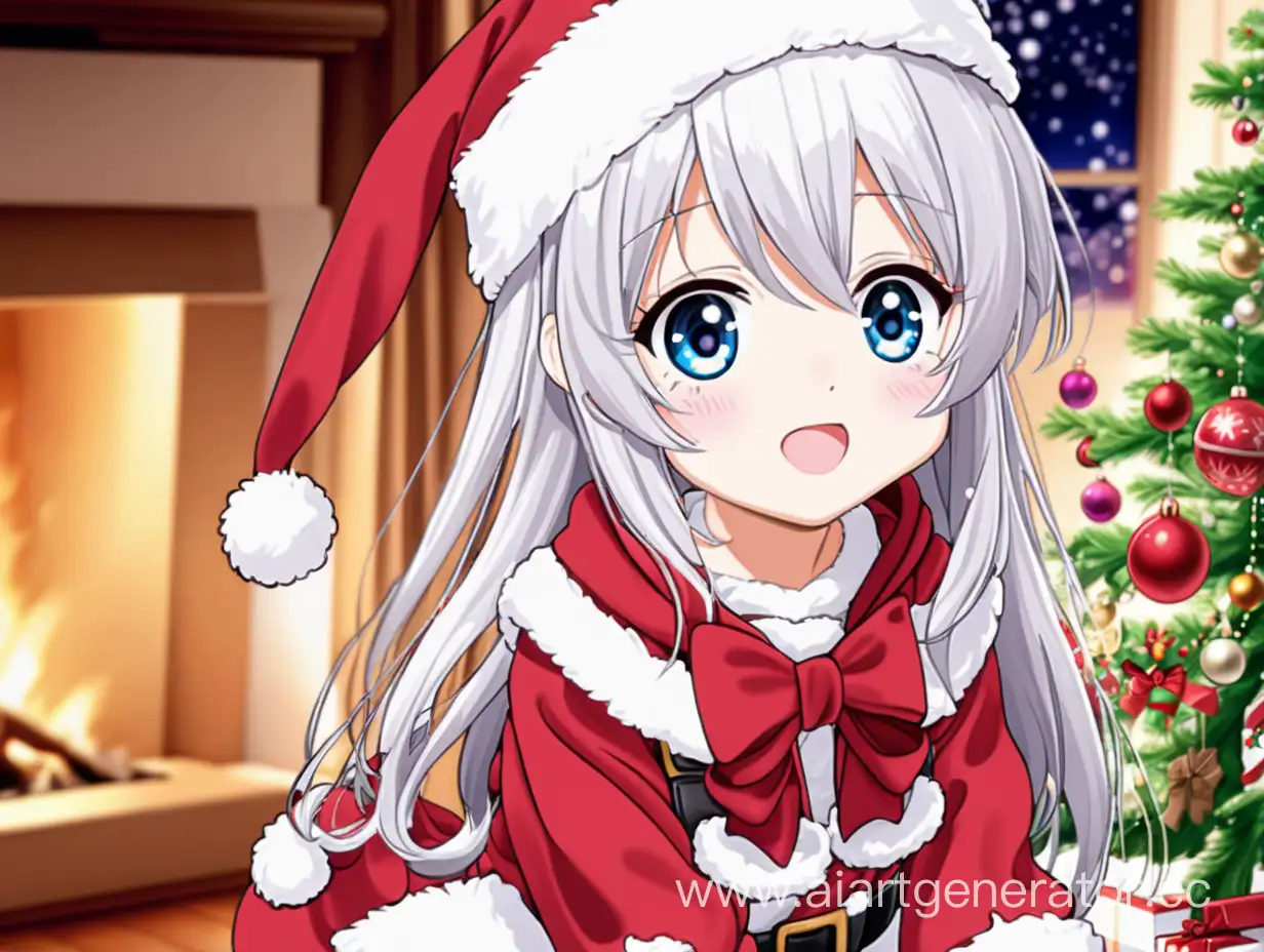 Cute Anime Girl Christmas Wallpapers HD - PixelsTalk.Net