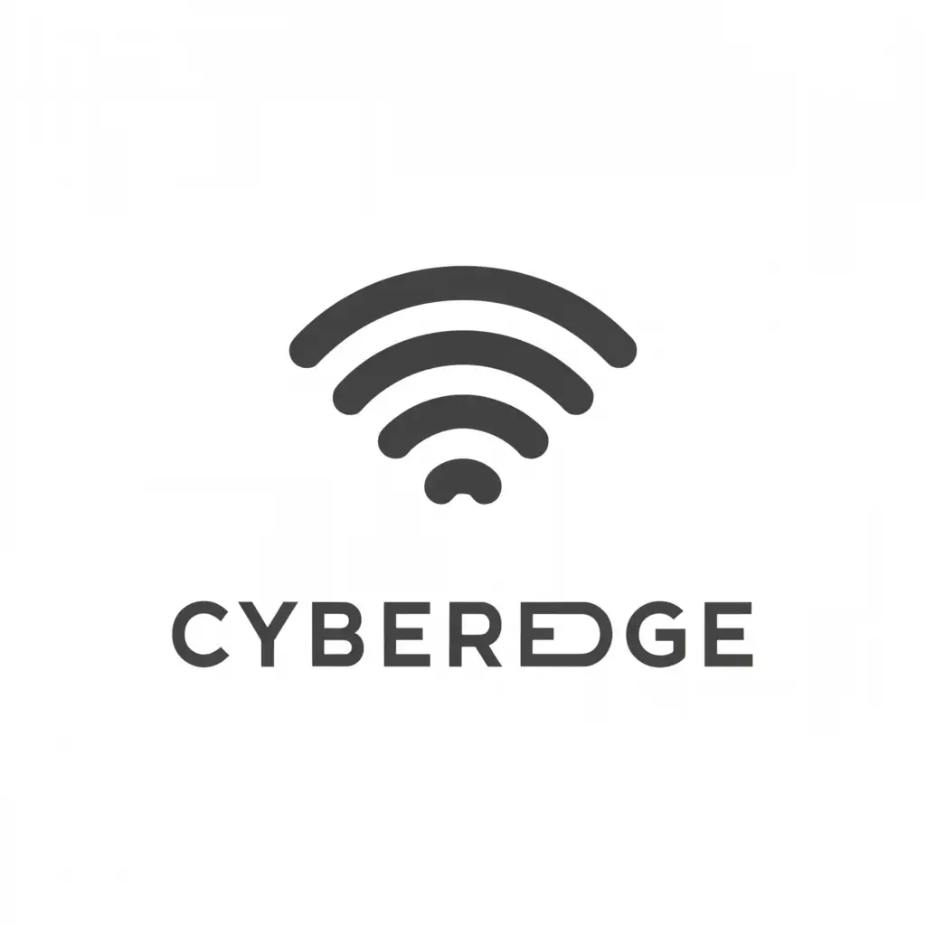 a logo design,with the text "CyberEdge", main symbol:Wi-fi,Moderate,be used in Internet industry,clear background