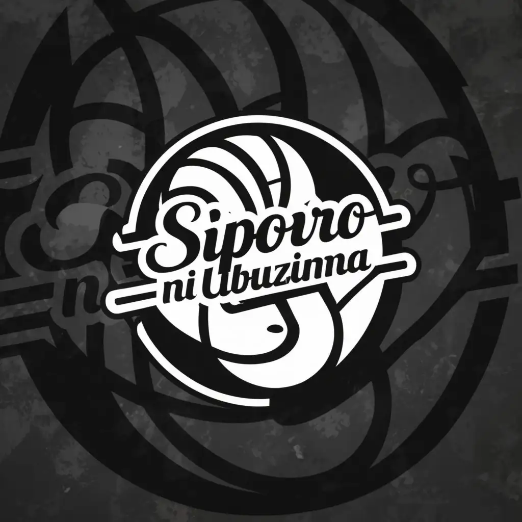 a logo design,with the text "Siporo ni ubuzima", main symbol:sport,Minimalistic,clear background