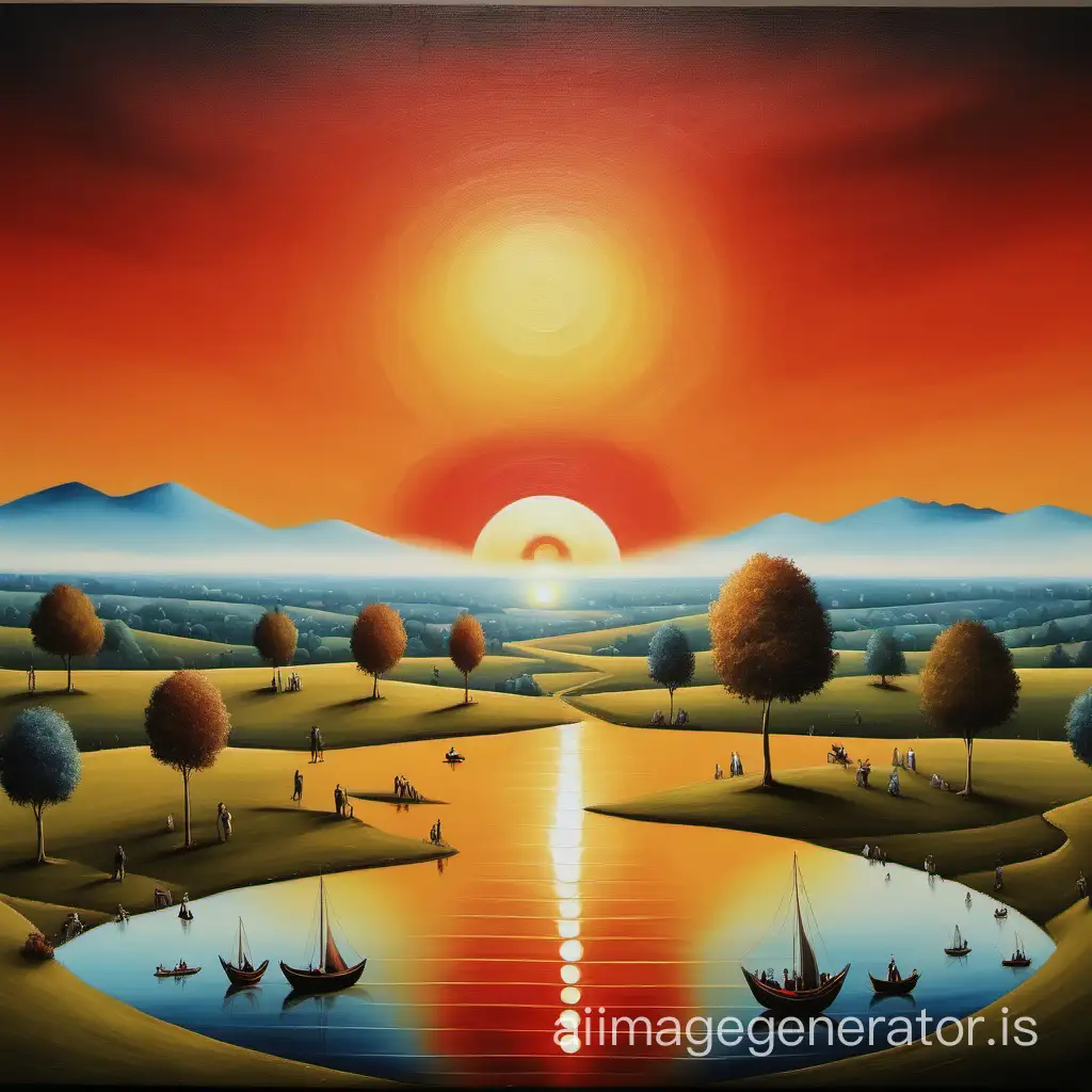 Mystical-BoschInspired-Sunrise-Sunset-Painting