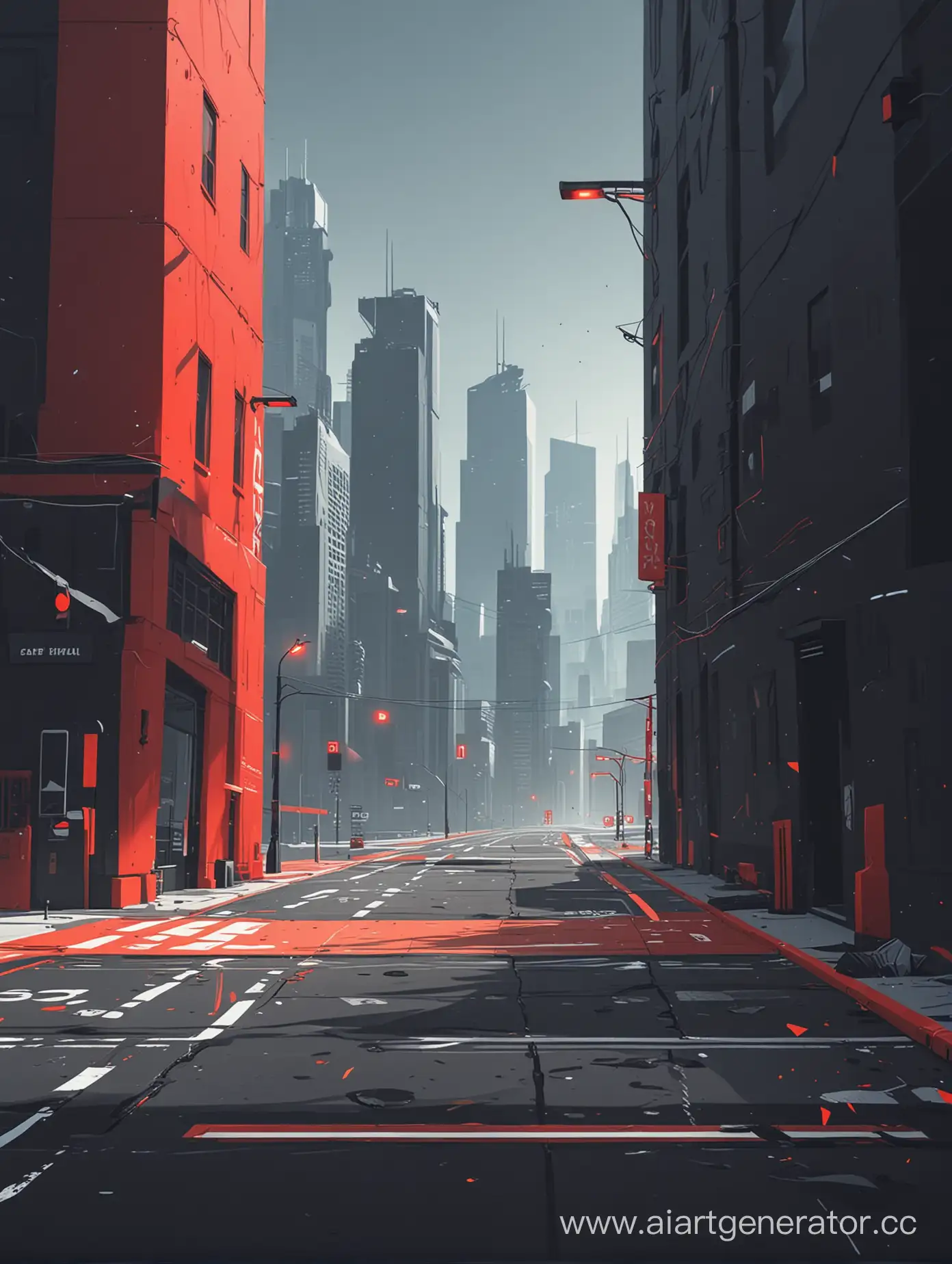 Minimalist-SideView-City-Runner-Game-Urban-Superhot-Adventure