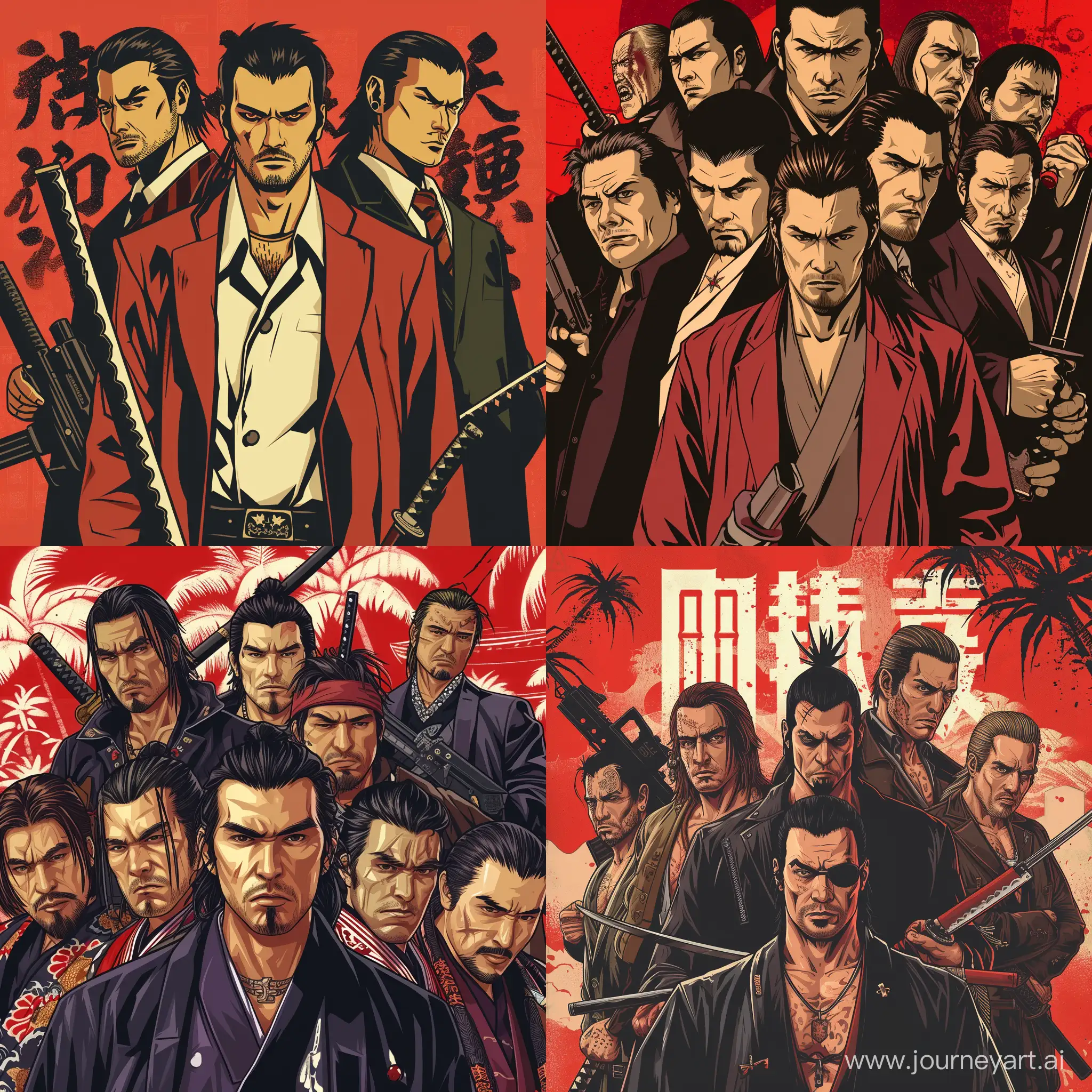 Yakuza-Gang-Members-with-Katana-in-GTA-San-Andreas-Style