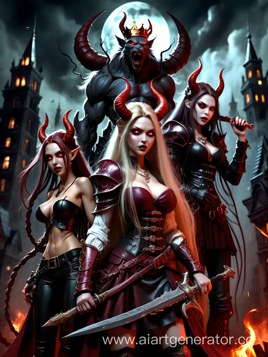 Malevolent-Vampire-Werewolf-Ruler-with-Immortal-Fire-Sword-and-Fiery-Goddess-Magic
